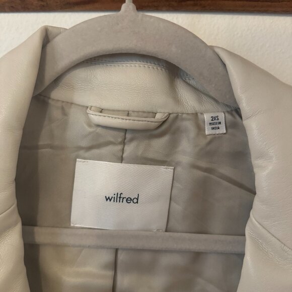 Aritzia Wilfred Memories Vegan Leather Blazer XXS (NWT) - Picture 2 of 7